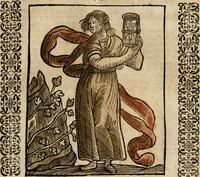 An illustration from Herrn Caesaris Ripa von Perusien, Ritters von St. Mauritio und Lazaro [et]c., Erneuerte Iconologia, oder, Bildersprach : worinen allerhand anmuhtige Aussbildungen ... erkläret werden (1669)
