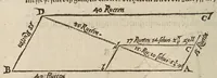 Picture 25 of 51 from Herrn Georgij Galgemairs Kurtzer gründlicher gebesserter vnnd vermehrter Vnderricht, Zubereitung vnd Gebrauch, der hochnutzlichen mathematischen Instrumenten, proportional Schregmäss vnd Circkels, benebens dem Fundament dess Visierens, allen Kunstliebenden zu sonderen Ehren vnnd Wolgefallen, von H. Georg Brentel ... new herfür geben, vnnd durch Verlag Stephani Michelspachers an Tag gebracht. (1615), leaf 114