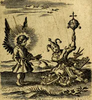 An illustration from Hertzen Schuel, oder, Des von Gott abgefüerten Herzens (1664)