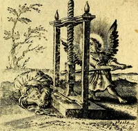 An illustration from Hertzen Schuel, oder, Des von Gott abgefüerten Herzens (1664)