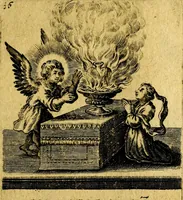 An illustration from Hertzen Schuel, oder, Des von Gott abgefüerten Herzens (1664)