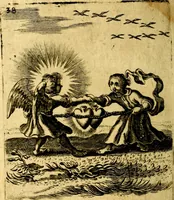 An illustration from Hertzen Schuel, oder, Des von Gott abgefüerten Herzens (1664)