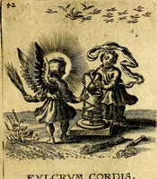 An illustration from Hertzen Schuel, oder, Des von Gott abgefüerten Herzens (1664)