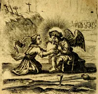 An illustration from Hertzen Schuel, oder, Des von Gott abgefüerten Herzens (1664)