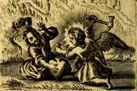An illustration from Hertzen Schuel, oder, Des von Gott abgefüerten Herzens (1664)