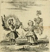 An illustration from Hertzen Schuel, oder, Des von Gott abgefüerten Herzens Widerbringung zu Gott, vnd Vnderweisung (1664)