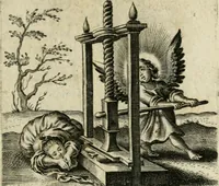 An illustration from Hertzen Schuel, oder, Des von Gott abgefüerten Herzens Widerbringung zu Gott, vnd Vnderweisung (1664)
