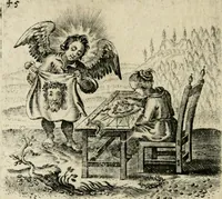 Picture 55 of 68 from Hertzen Schuel, oder, Des von Gott abgefüerten Herzens Widerbringung zu Gott, vnd Vnderweisung (1664), leaf 707