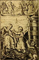 An illustration from Het duyfken in de steen-rotse; dat is, Eene mede-lydende ziele op de bittere passie Jesu Christi mediterende. Gemaekt door eenen Priester der Societeyt Jesu. 8. druck, rycker van stoffe, van beelden en van poësie (1753)