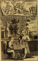 An illustration from Het duyfken in de steen-rotse; dat is, Eene mede-lydende ziele op de bittere passie Jesu Christi mediterende. Gemaekt door eenen Priester der Societeyt Jesu. 8. druck, rycker van stoffe, van beelden en van poësie (1753)