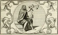 An illustration from Het groot natuur- en zedekundigh werelttoneel, of, Woordenboek van meer dan 1200 aeloude Egiptische, Grieksche en Romeinsche zinnebeelden of beeldenspraek ... : op nieu uit de oirsprongklyke schriften van Cezar Ripa, Zaratino Kastellini, Piërius Valerianus, Horus Apollo en andere ... getrokken in eene alphabetische ordre gebragt, met uitvoerige aenmerkingen en ophelderingen ... door een' ervaren taelen outheitkundigen, hebende voor het overige de uitmuntende dichter, Hubert Korneliszoon Poot dit werk ten opzichte van den text ... in klaer en zuiver Nederduitsch overgeschreven, en achte verscheide zinnebeelden dichtkundige toepassingen gestelt ; met fraeje kunstplaten versiert .. (1743)