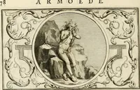 An illustration from Het groot natuur- en zedekundigh werelttoneel, of, Woordenboek van meer dan 1200 aeloude Egiptische, Grieksche en Romeinsche zinnebeelden of beeldenspraek ... : op nieu uit de oirsprongklyke schriften van Cezar Ripa, Zaratino Kastellini, Piërius Valerianus, Horus Apollo en andere ... getrokken in eene alphabetische ordre gebragt, met uitvoerige aenmerkingen en ophelderingen ... door een' ervaren taelen outheitkundigen, hebende voor het overige de uitmuntende dichter, Hubert Korneliszoon Poot dit werk ten opzichte van den text ... in klaer en zuiver Nederduitsch overgeschreven, en achte verscheide zinnebeelden dichtkundige toepassingen gestelt ; met fraeje kunstplaten versiert .. (1743)