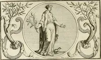 An illustration from Het groot natuur- en zedekundigh werelttoneel, of, Woordenboek van meer dan 1200 aeloude Egiptische, Grieksche en Romeinsche zinnebeelden of beeldenspraek ... : op nieu uit de oirsprongklyke schriften van Cezar Ripa, Zaratino Kastellini, Piërius Valerianus, Horus Apollo en andere ... getrokken in eene alphabetische ordre gebragt, met uitvoerige aenmerkingen en ophelderingen ... door een' ervaren taelen outheitkundigen, hebende voor het overige de uitmuntende dichter, Hubert Korneliszoon Poot dit werk ten opzichte van den text ... in klaer en zuiver Nederduitsch overgeschreven, en achte verscheide zinnebeelden dichtkundige toepassingen gestelt ; met fraeje kunstplaten versiert .. (1743)