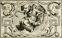 An illustration from Het groot natuur- en zedekundigh werelttoneel, of, Woordenboek van meer dan 1200 aeloude Egiptische, Grieksche en Romeinsche zinnebeelden of beeldenspraek ... : op nieu uit de oirsprongklyke schriften van Cezar Ripa, Zaratino Kastellini, Piërius Valerianus, Horus Apollo en andere ... getrokken in eene alphabetische ordre gebragt, met uitvoerige aenmerkingen en ophelderingen ... door een' ervaren taelen outheitkundigen, hebende voor het overige de uitmuntende dichter, Hubert Korneliszoon Poot dit werk ten opzichte van den text ... in klaer en zuiver Nederduitsch overgeschreven, en achte verscheide zinnebeelden dichtkundige toepassingen gestelt ; met fraeje kunstplaten versiert .. (1743)