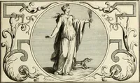 An illustration from Het groot natuur- en zedekundigh werelttoneel, of, Woordenboek van meer dan 1200 aeloude Egiptische, Grieksche en Romeinsche zinnebeelden of beeldenspraek ... : op nieu uit de oirsprongklyke schriften van Cezar Ripa, Zaratino Kastellini, Piërius Valerianus, Horus Apollo en andere ... getrokken in eene alphabetische ordre gebragt, met uitvoerige aenmerkingen en ophelderingen ... door een' ervaren taelen outheitkundigen, hebende voor het overige de uitmuntende dichter, Hubert Korneliszoon Poot dit werk ten opzichte van den text ... in klaer en zuiver Nederduitsch overgeschreven, en achte verscheide zinnebeelden dichtkundige toepassingen gestelt ; met fraeje kunstplaten versiert .. (1743)