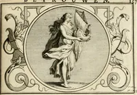 An illustration from Het groot natuur- en zedekundigh werelttoneel, of, Woordenboek van meer dan 1200 aeloude Egiptische, Grieksche en Romeinsche zinnebeelden of beeldenspraek ... : op nieu uit de oirsprongklyke schriften van Cezar Ripa, Zaratino Kastellini, Piërius Valerianus, Horus Apollo en andere ... getrokken in eene alphabetische ordre gebragt, met uitvoerige aenmerkingen en ophelderingen ... door een' ervaren taelen outheitkundigen, hebende voor het overige de uitmuntende dichter, Hubert Korneliszoon Poot dit werk ten opzichte van den text ... in klaer en zuiver Nederduitsch overgeschreven, en achte verscheide zinnebeelden dichtkundige toepassingen gestelt ; met fraeje kunstplaten versiert .. (1743)