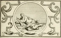 An illustration from Het groot natuur- en zedekundigh werelttoneel, of, Woordenboek van meer dan 1200 aeloude Egiptische, Grieksche en Romeinsche zinnebeelden of beeldenspraek ... : op nieu uit de oirsprongklyke schriften van Cezar Ripa, Zaratino Kastellini, Piërius Valerianus, Horus Apollo en andere ... getrokken in eene alphabetische ordre gebragt, met uitvoerige aenmerkingen en ophelderingen ... door een' ervaren taelen outheitkundigen, hebende voor het overige de uitmuntende dichter, Hubert Korneliszoon Poot dit werk ten opzichte van den text ... in klaer en zuiver Nederduitsch overgeschreven, en achte verscheide zinnebeelden dichtkundige toepassingen gestelt ; met fraeje kunstplaten versiert .. (1743)