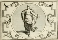 An illustration from Het groot natuur- en zedekundigh werelttoneel, of, Woordenboek van meer dan 1200 aeloude Egiptische, Grieksche en Romeinsche zinnebeelden of beeldenspraek ... : op nieu uit de oirsprongklyke schriften van Cezar Ripa, Zaratino Kastellini, Piërius Valerianus, Horus Apollo en andere ... getrokken in eene alphabetische ordre gebragt, met uitvoerige aenmerkingen en ophelderingen ... door een' ervaren taelen outheitkundigen, hebende voor het overige de uitmuntende dichter, Hubert Korneliszoon Poot dit werk ten opzichte van den text ... in klaer en zuiver Nederduitsch overgeschreven, en achte verscheide zinnebeelden dichtkundige toepassingen gestelt ; met fraeje kunstplaten versiert .. (1743)