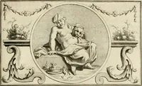 An illustration from Het groot natuur- en zedekundigh werelttoneel, of, Woordenboek van meer dan 1200 aeloude Egiptische, Grieksche en Romeinsche zinnebeelden of beeldenspraek ... : op nieu uit de oirsprongklyke schriften van Cezar Ripa, Zaratino Kastellini, Piërius Valerianus, Horus Apollo en andere ... getrokken in eene alphabetische ordre gebragt, met uitvoerige aenmerkingen en ophelderingen ... door een' ervaren taelen outheitkundigen, hebende voor het overige de uitmuntende dichter, Hubert Korneliszoon Poot dit werk ten opzichte van den text ... in klaer en zuiver Nederduitsch overgeschreven, en achte verscheide zinnebeelden dichtkundige toepassingen gestelt ; met fraeje kunstplaten versiert .. (1743)