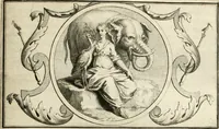 An illustration from Het groot natuur- en zedekundigh werelttoneel, of, Woordenboek van meer dan 1200 aeloude Egiptische, Grieksche en Romeinsche zinnebeelden of beeldenspraek ... : op nieu uit de oirsprongklyke schriften van Cezar Ripa, Zaratino Kastellini, Piërius Valerianus, Horus Apollo en andere ... getrokken in eene alphabetische ordre gebragt, met uitvoerige aenmerkingen en ophelderingen ... door een' ervaren taelen outheitkundigen, hebende voor het overige de uitmuntende dichter, Hubert Korneliszoon Poot dit werk ten opzichte van den text ... in klaer en zuiver Nederduitsch overgeschreven, en achte verscheide zinnebeelden dichtkundige toepassingen gestelt ; met fraeje kunstplaten versiert .. (1743)