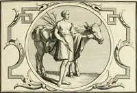 An illustration from Het groot natuur- en zedekundigh werelttoneel, of, Woordenboek van meer dan 1200 aeloude Egiptische, Grieksche en Romeinsche zinnebeelden of beeldenspraek ... : op nieu uit de oirsprongklyke schriften van Cezar Ripa, Zaratino Kastellini, Piërius Valerianus, Horus Apollo en andere ... getrokken in eene alphabetische ordre gebragt, met uitvoerige aenmerkingen en ophelderingen ... door een' ervaren taelen outheitkundigen, hebende voor het overige de uitmuntende dichter, Hubert Korneliszoon Poot dit werk ten opzichte van den text ... in klaer en zuiver Nederduitsch overgeschreven, en achte verscheide zinnebeelden dichtkundige toepassingen gestelt ; met fraeje kunstplaten versiert .. (1743)