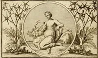 An illustration from Het groot natuur- en zedekundigh werelttoneel, of, Woordenboek van meer dan 1200 aeloude Egiptische, Grieksche en Romeinsche zinnebeelden of beeldenspraek ... : op nieu uit de oirsprongklyke schriften van Cezar Ripa, Zaratino Kastellini, Piërius Valerianus, Horus Apollo en andere ... getrokken in eene alphabetische ordre gebragt, met uitvoerige aenmerkingen en ophelderingen ... door een' ervaren taelen outheitkundigen, hebende voor het overige de uitmuntende dichter, Hubert Korneliszoon Poot dit werk ten opzichte van den text ... in klaer en zuiver Nederduitsch overgeschreven, en achte verscheide zinnebeelden dichtkundige toepassingen gestelt ; met fraeje kunstplaten versiert .. (1743)