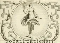An illustration from Het groot natuur- en zedekundigh werelttoneel, of, Woordenboek van meer dan 1200 aeloude Egiptische, Grieksche en Romeinsche zinnebeelden of beeldenspraek ... : op nieu uit de oirsprongklyke schriften van Cezar Ripa, Zaratino Kastellini, Piërius Valerianus, Horus Apollo en andere ... getrokken in eene alphabetische ordre gebragt, met uitvoerige aenmerkingen en ophelderingen ... door een' ervaren taelen outheitkundigen, hebende voor het overige de uitmuntende dichter, Hubert Korneliszoon Poot dit werk ten opzichte van den text ... in klaer en zuiver Nederduitsch overgeschreven, en achte verscheide zinnebeelden dichtkundige toepassingen gestelt ; met fraeje kunstplaten versiert .. (1743)