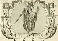 An illustration from Het groot natuur- en zedekundigh werelttoneel, of, Woordenboek van meer dan 1200 aeloude Egiptische, Grieksche en Romeinsche zinnebeelden of beeldenspraek ... : op nieu uit de oirsprongklyke schriften van Cezar Ripa, Zaratino Kastellini, Piërius Valerianus, Horus Apollo en andere ... getrokken in eene alphabetische ordre gebragt, met uitvoerige aenmerkingen en ophelderingen ... door een' ervaren taelen outheitkundigen, hebende voor het overige de uitmuntende dichter, Hubert Korneliszoon Poot dit werk ten opzichte van den text ... in klaer en zuiver Nederduitsch overgeschreven, en achte verscheide zinnebeelden dichtkundige toepassingen gestelt ; met fraeje kunstplaten versiert .. (1743)