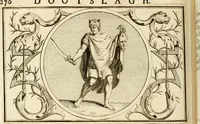 An illustration from Het groot natuur- en zedekundigh werelttoneel, of, Woordenboek van meer dan 1200 aeloude Egiptische, Grieksche en Romeinsche zinnebeelden of beeldenspraek ... : op nieu uit de oirsprongklyke schriften van Cezar Ripa, Zaratino Kastellini, Piërius Valerianus, Horus Apollo en andere ... getrokken in eene alphabetische ordre gebragt, met uitvoerige aenmerkingen en ophelderingen ... door een' ervaren taelen outheitkundigen, hebende voor het overige de uitmuntende dichter, Hubert Korneliszoon Poot dit werk ten opzichte van den text ... in klaer en zuiver Nederduitsch overgeschreven, en achte verscheide zinnebeelden dichtkundige toepassingen gestelt ; met fraeje kunstplaten versiert .. (1743)