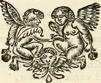 An illustration from Het groot natuur- en zedekundigh werelttoneel, of, Woordenboek van meer dan 1200 aeloude Egiptische, Grieksche en Romeinsche zinnebeelden of beeldenspraek ... : op nieu uit de oirsprongklyke schriften van Cezar Ripa, Zaratino Kastellini, Piërius Valerianus, Horus Apollo en andere ... getrokken in eene alphabetische ordre gebragt, met uitvoerige aenmerkingen en ophelderingen ... door een' ervaren taelen outheitkundigen, hebende voor het overige de uitmuntende dichter, Hubert Korneliszoon Poot dit werk ten opzichte van den text ... in klaer en zuiver Nederduitsch overgeschreven, en achte verscheide zinnebeelden dichtkundige toepassingen gestelt ; met fraeje kunstplaten versiert .. (1743)