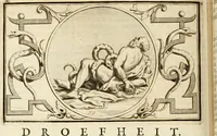 An illustration from Het groot natuur- en zedekundigh werelttoneel, of, Woordenboek van meer dan 1200 aeloude Egiptische, Grieksche en Romeinsche zinnebeelden of beeldenspraek ... : op nieu uit de oirsprongklyke schriften van Cezar Ripa, Zaratino Kastellini, Piërius Valerianus, Horus Apollo en andere ... getrokken in eene alphabetische ordre gebragt, met uitvoerige aenmerkingen en ophelderingen ... door een' ervaren taelen outheitkundigen, hebende voor het overige de uitmuntende dichter, Hubert Korneliszoon Poot dit werk ten opzichte van den text ... in klaer en zuiver Nederduitsch overgeschreven, en achte verscheide zinnebeelden dichtkundige toepassingen gestelt ; met fraeje kunstplaten versiert .. (1743)