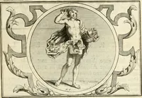 An illustration from Het groot natuur- en zedekundigh werelttoneel, of, Woordenboek van meer dan 1200 aeloude Egiptische, Grieksche en Romeinsche zinnebeelden of beeldenspraek ... : op nieu uit de oirsprongklyke schriften van Cezar Ripa, Zaratino Kastellini, Piërius Valerianus, Horus Apollo en andere ... getrokken in eene alphabetische ordre gebragt, met uitvoerige aenmerkingen en ophelderingen ... door een' ervaren taelen outheitkundigen, hebende voor het overige de uitmuntende dichter, Hubert Korneliszoon Poot dit werk ten opzichte van den text ... in klaer en zuiver Nederduitsch overgeschreven, en achte verscheide zinnebeelden dichtkundige toepassingen gestelt ; met fraeje kunstplaten versiert .. (1743)