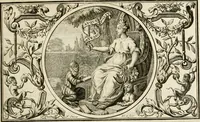 An illustration from Het groot natuur- en zedekundigh werelttoneel, of, Woordenboek van meer dan 1200 aeloude Egiptische, Grieksche en Romeinsche zinnebeelden of beeldenspraek ... : op nieu uit de oirsprongklyke schriften van Cezar Ripa, Zaratino Kastellini, Piërius Valerianus, Horus Apollo en andere ... getrokken in eene alphabetische ordre gebragt, met uitvoerige aenmerkingen en ophelderingen ... door een' ervaren taelen outheitkundigen, hebende voor het overige de uitmuntende dichter, Hubert Korneliszoon Poot dit werk ten opzichte van den text ... in klaer en zuiver Nederduitsch overgeschreven, en achte verscheide zinnebeelden dichtkundige toepassingen gestelt ; met fraeje kunstplaten versiert .. (1743)
