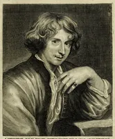An illustration from Het gulden cabinet vande edel vry schilder const : inhoudende den lof vande vermarste schilders, architecte, beldthowers, ende plaetsnyders, van dese eeuw (1662)