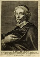 An illustration from Het gulden cabinet van de edele vry schilder-const : ontsloten door den lanck ghewenschten vrede tusschen de twee machtighe croonen van Spaignien en Vrancryck : waer-inne begrepen is den ontsterffe-lijcken loff vande vermaerste constiminnende geesten ende schilders van dese eeuw, hier inne meest naer het leven af-gebeldt, verciert met veel vermakelijcke rijmen ende spreucken (1662)