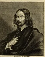 An illustration from Het gulden cabinet van de edele vry schilder-const : ontsloten door den lanck ghewenschten vrede tusschen de twee machtighe croonen van Spaignien en Vrancryck : waer-inne begrepen is den ontsterffe-lijcken loff vande vermaerste constiminnende geesten ende schilders van dese eeuw, hier inne meest naer het leven af-gebeldt, verciert met veel vermakelijcke rijmen ende spreucken (1662)