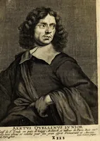 An illustration from Het gulden cabinet van de edele vry schilder-const : ontsloten door den lanck ghewenschten vrede tusschen de twee machtighe croonen van Spaignien en Vrancryck : waer-inne begrepen is den ontsterffe-lijcken loff vande vermaerste constiminnende geesten ende schilders van dese eeuw, hier inne meest naer het leven af-gebeldt, verciert met veel vermakelijcke rijmen ende spreucken (1662)
