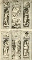 An illustration from Het juichend Friesland, ofte, Kort verhaal van de blyde inkomst van den alderdoorluchtigsten vorst en heere Willem Carel Hendrik Friso prince van Orange en Nassau ... ende haare koningklyke hoogheid Anna kroon-princesse van Engeland ... : met een beschryvinge van verscheidene keurlyke illuminatien, en de afbeelding van een kostelyk en konstig vuurwerk (1734)