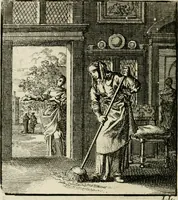 Picture 42 of 48 from Het leerzaam huisraad : vertoond in vyftig konstige figuuren, met godlyke spreuken en stichtelyke verzen (1731), leaf 159