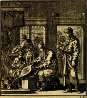 An illustration from Het leezaam huisraad, vertoond in vyftig konstige figuuren, met godlyke spruken en stichtelyke verzen (1711)