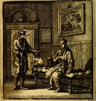 An illustration from Het leezaam huisraad, vertoond in vyftig konstige figuuren, met godlyke spruken en stichtelyke verzen (1711)