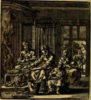 An illustration from Het leezaam huisraad, vertoond in vyftig konstige figuuren, met godlyke spruken en stichtelyke verzen (1711)