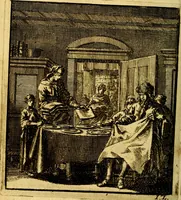 An illustration from Het leezaam huisraad, vertoond in vyftig konstige figuuren, met godlyke spruken en stichtelyke verzen (1711)