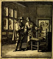 Picture 4 of 50 from Het leezaam huisraad, vertoond in vyftig konstige figuuren, met godlyke spruken en stichtelyke verzen (1711), leaf 19