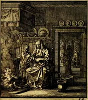 An illustration from Het leezaam huisraad, vertoond in vyftig konstige figuuren, met godlyke spruken en stichtelyke verzen (1711)