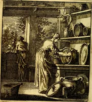 An illustration from Het leezaam huisraad, vertoond in vyftig konstige figuuren, met godlyke spruken en stichtelyke verzen (1711)
