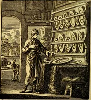 Picture 13 of 50 from Het leezaam huisraad, vertoond in vyftig konstige figuuren, met godlyke spruken en stichtelyke verzen (1711), leaf 51