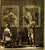 An illustration from Het leezaam huisraad, vertoond in vyftig konstige figuuren, met godlyke spruken en stichtelyke verzen (1711)