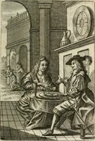 An illustration from Het masker vande wereldt afgetrocken (1733)