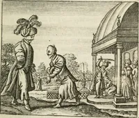 An illustration from Het masker vande wereldt afgetrocken (1733)